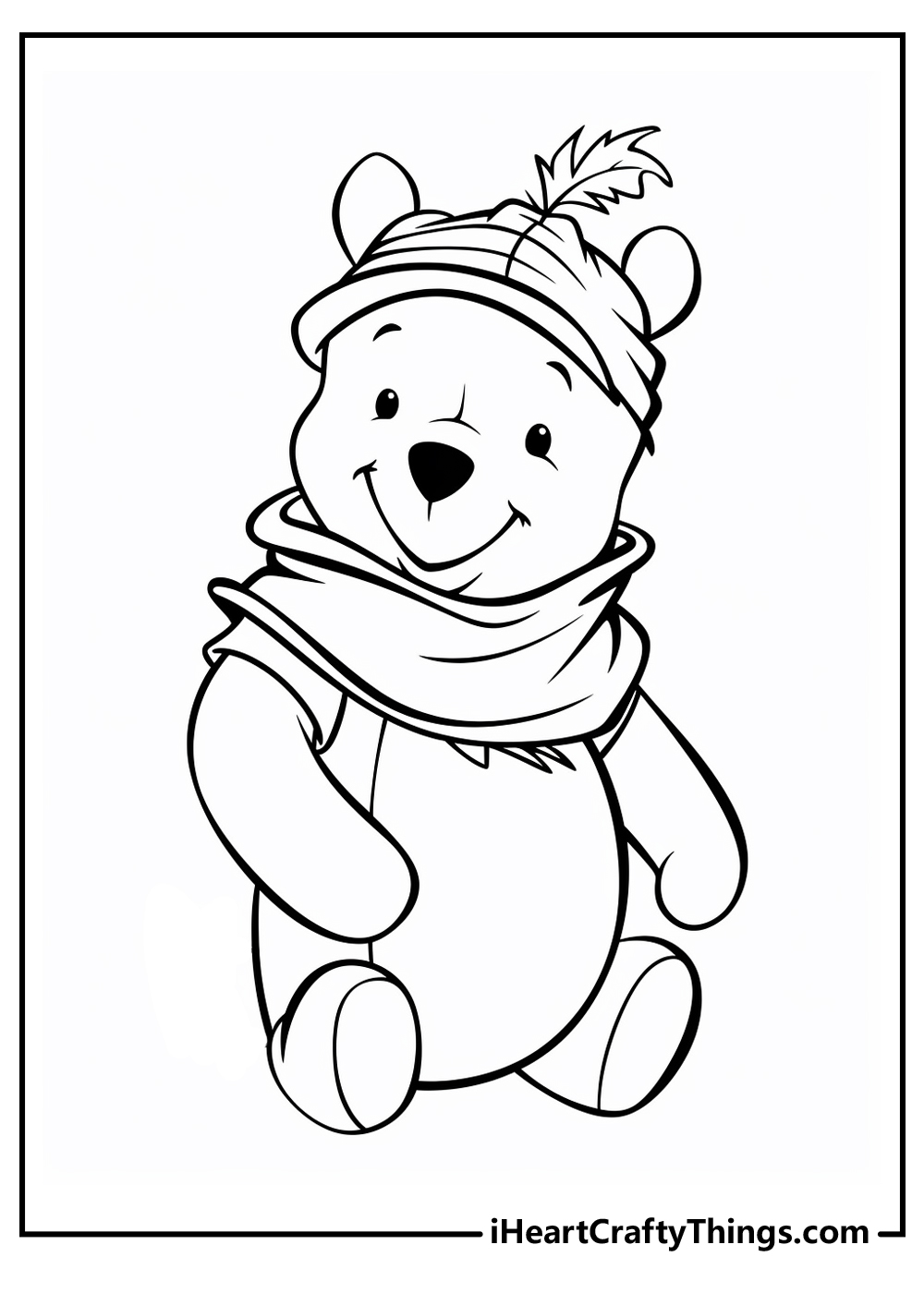 Free Disney Christmas Printable Coloring Pages for Kids - Honey +