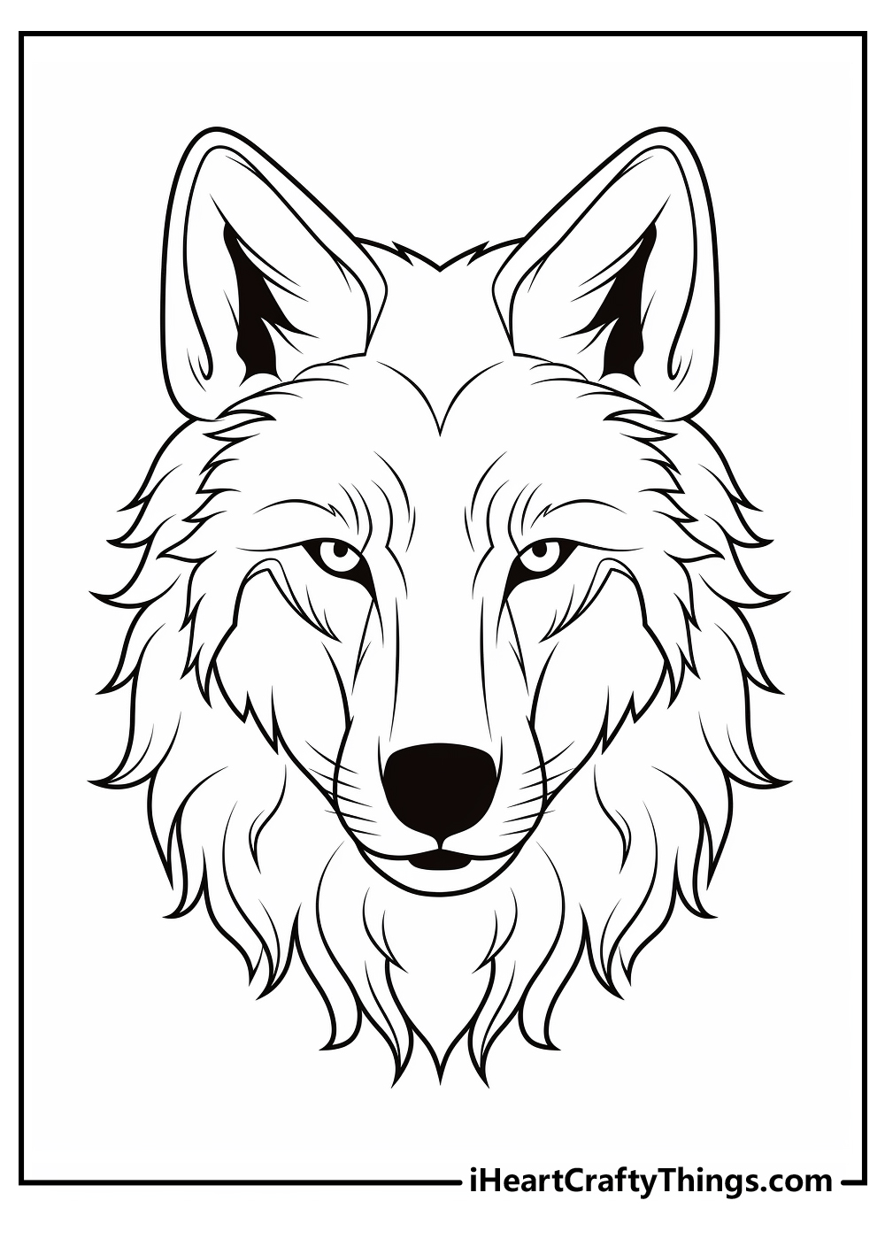 original wolf coloring pages