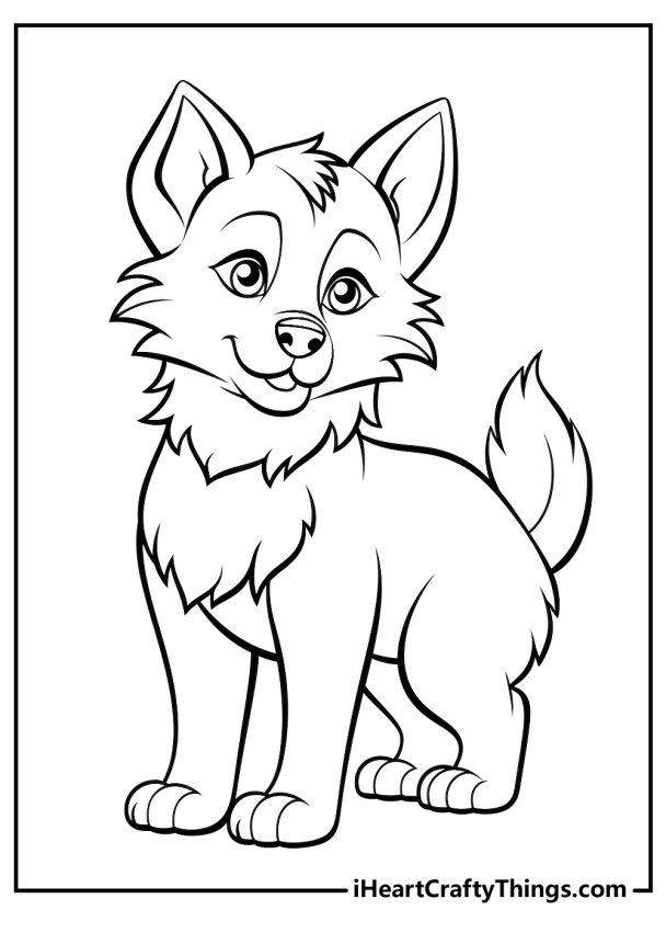 40 Wolf Coloring Pages (100% Free Printables)