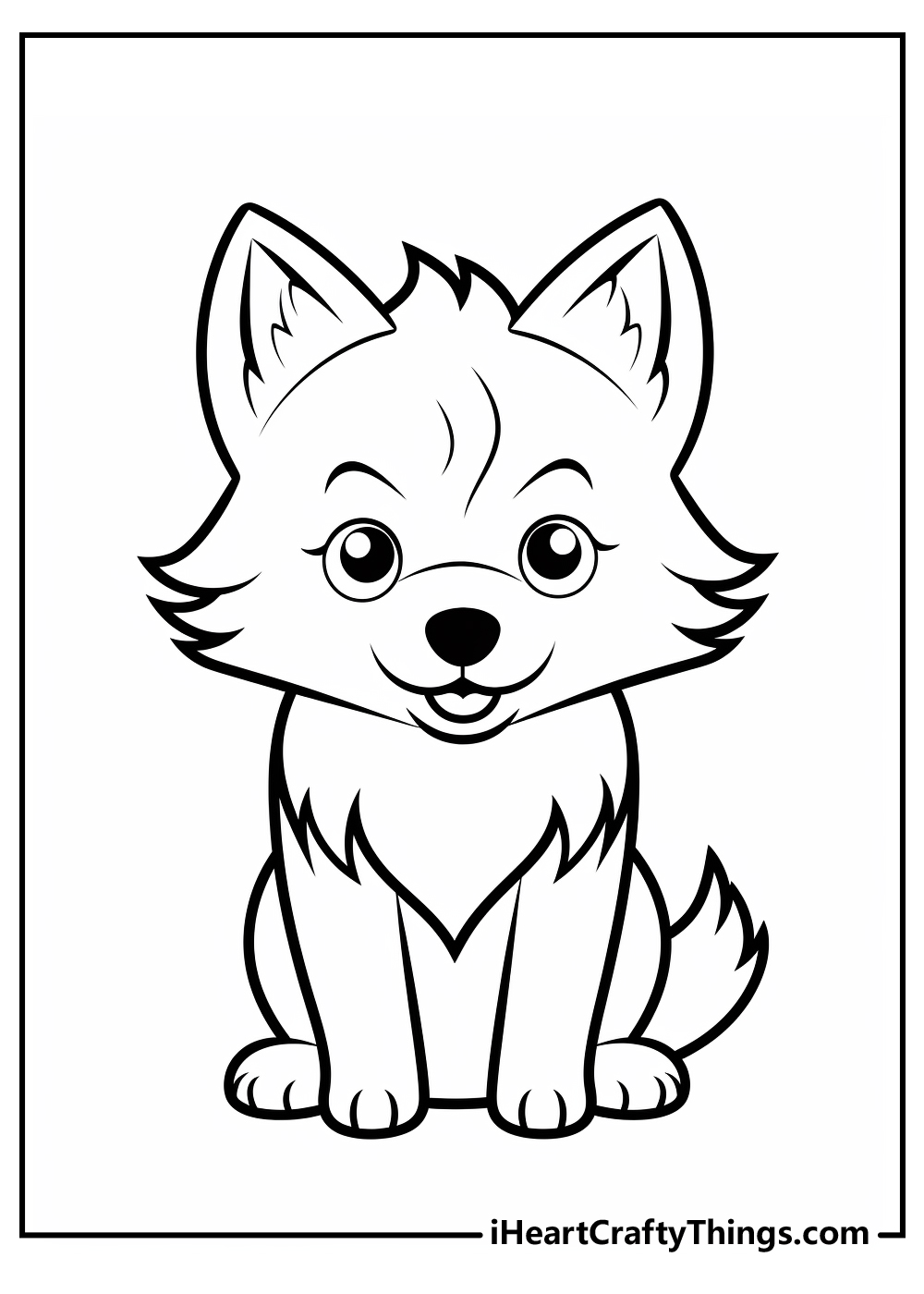 wolf coloring sheet free download