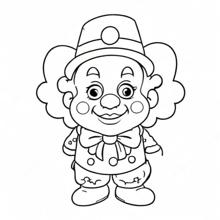 Clown Drawing - How To Draw A Clown Step By Step