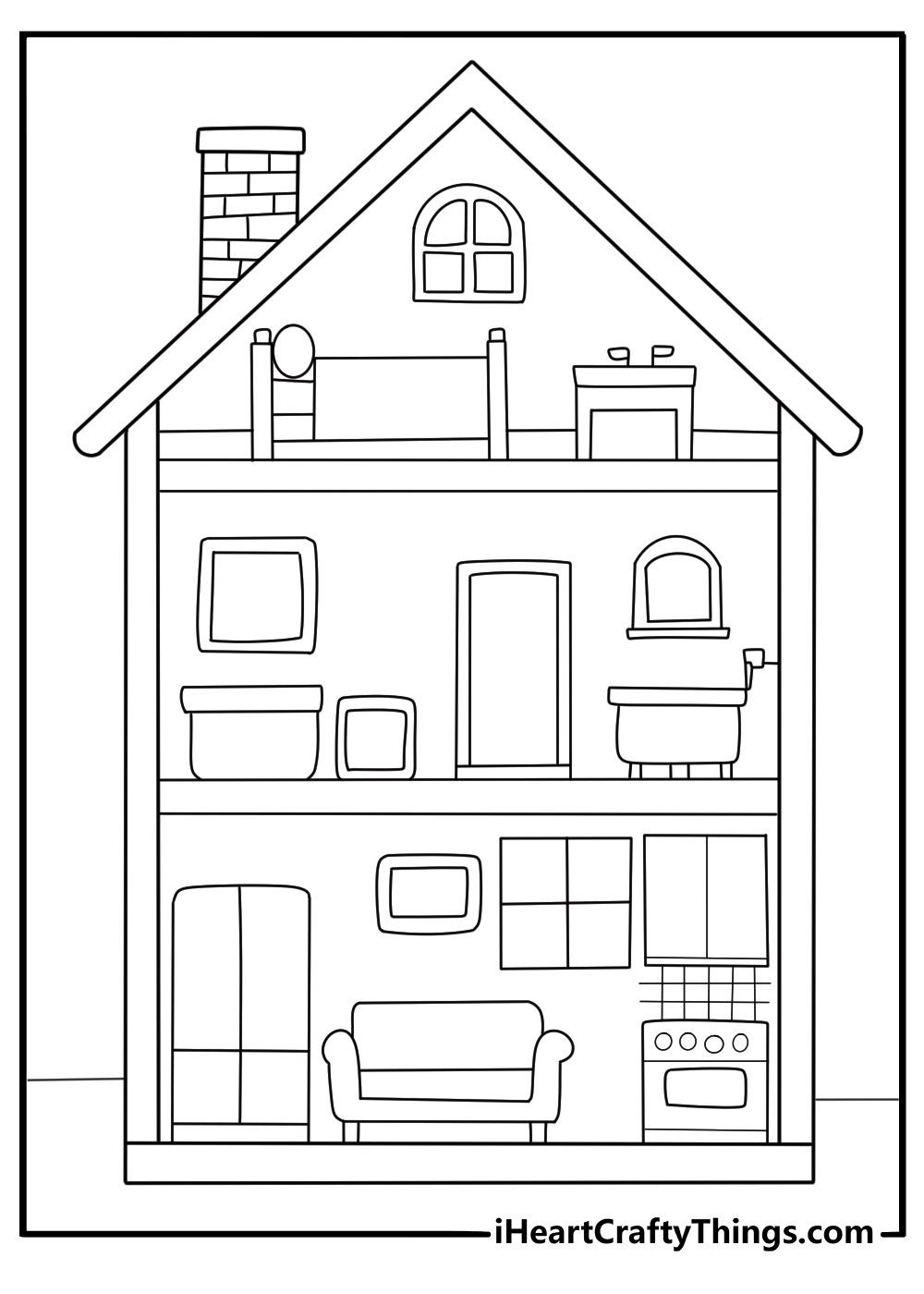 40+ House Coloring Pages: Free PDF Printables To Download