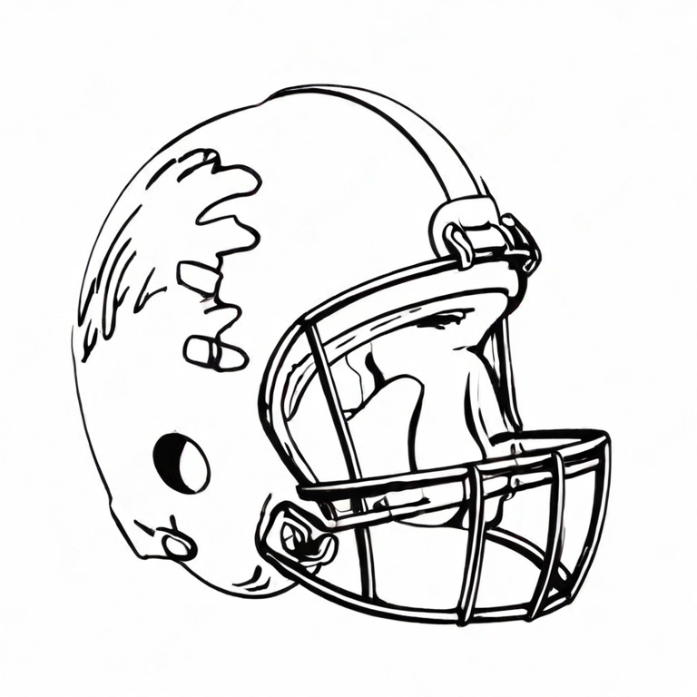 football helmet sketch 