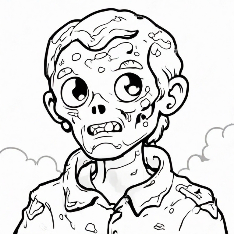 fun zombie drawing