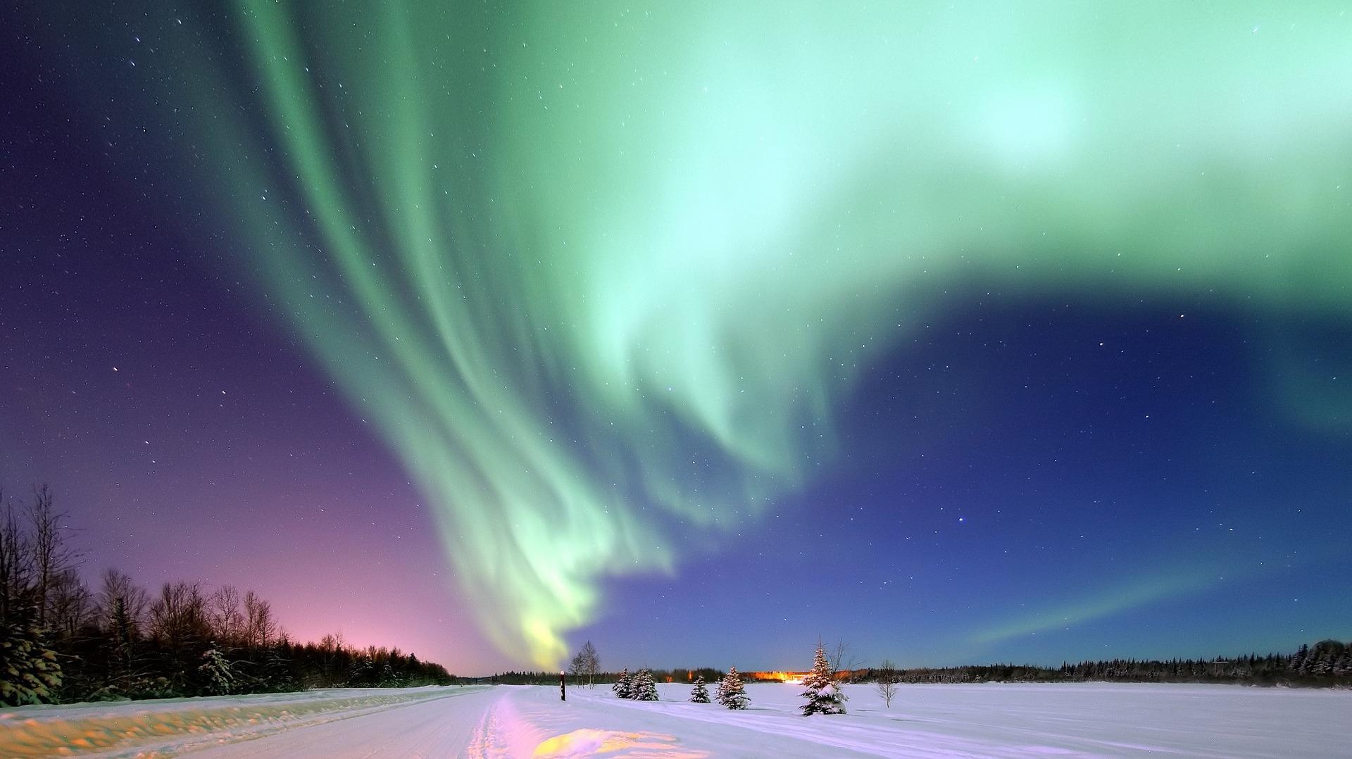 blue and purple sky