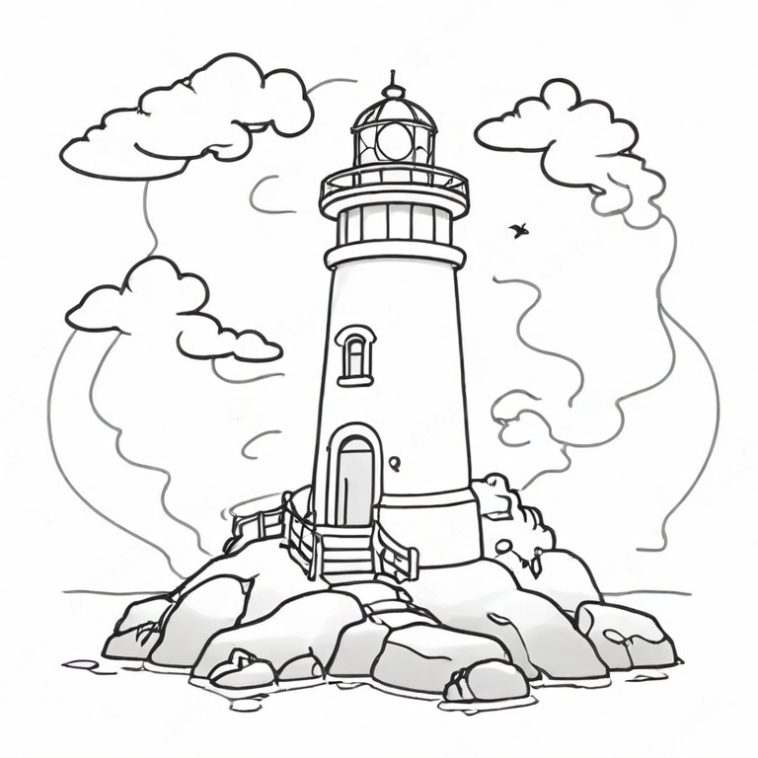 Lighthouse Drawing - How To Draw A Lighthouse Step By Step