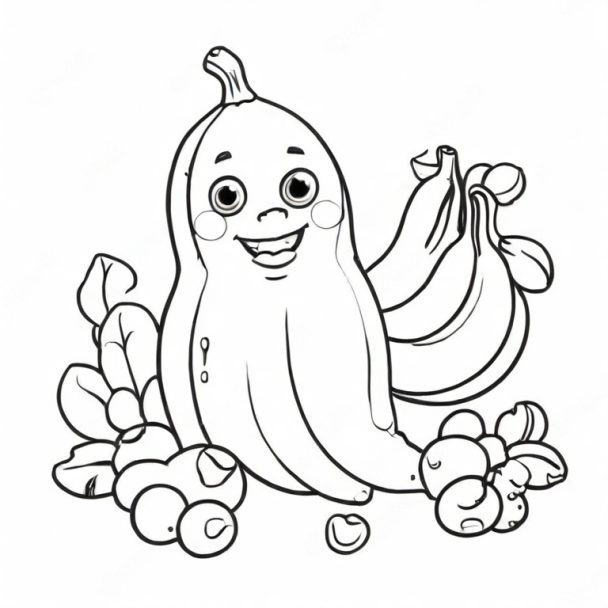 Cartoon Banana Drawing - How To Draw A Cartoon Banana Step By Step!