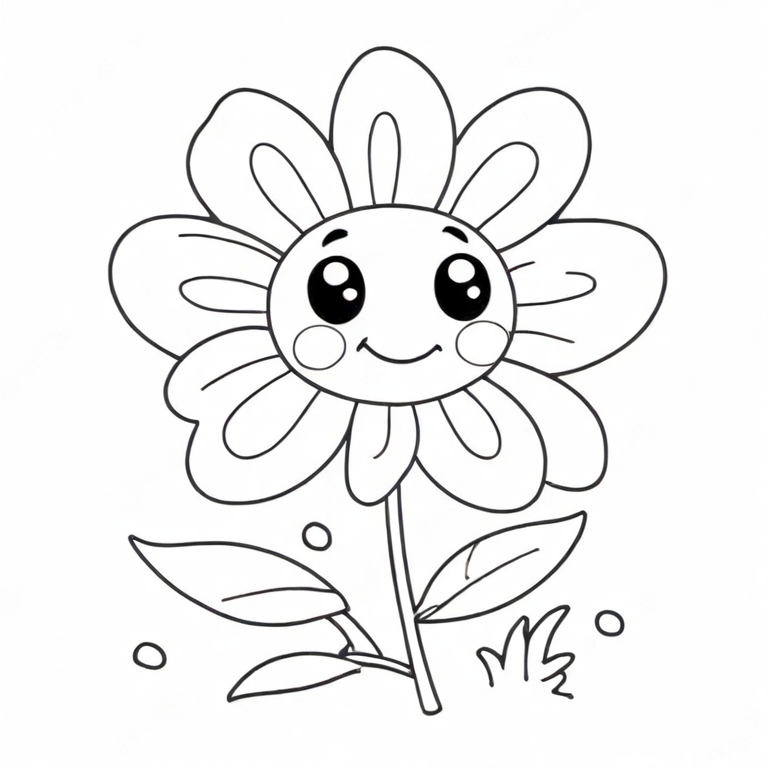 cartoon flower drawing