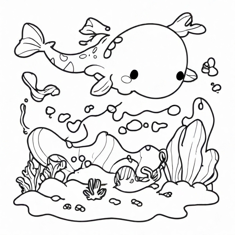 cartoon ocean drawing