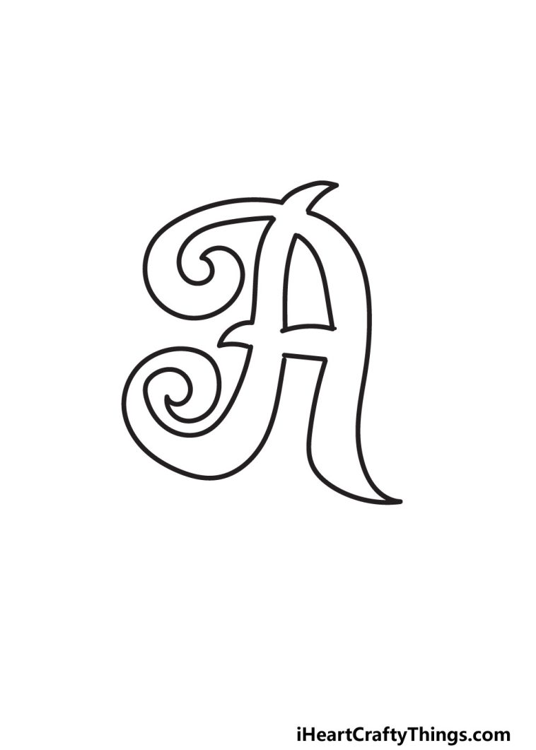 Fancy Letter A: Draw Your Own Fancy Letter A In 7 Easy Steps