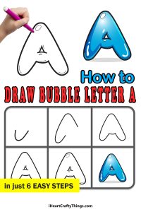 Bubble Letter A: Draw Your Own Bubble A In 6 Easy Steps