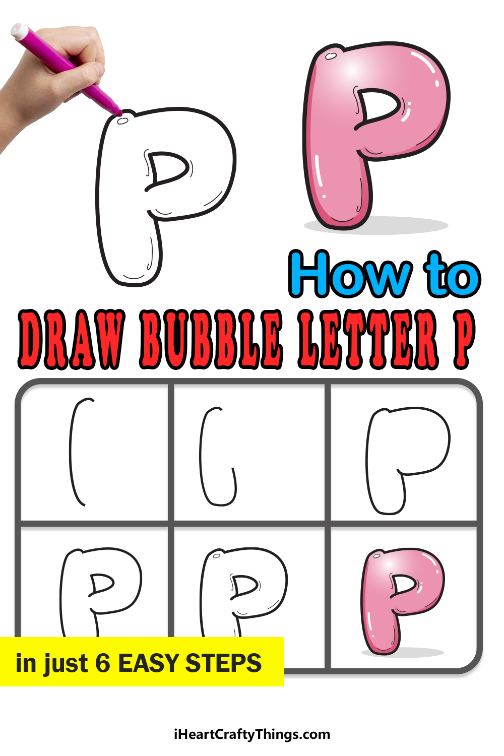 bubble letters p