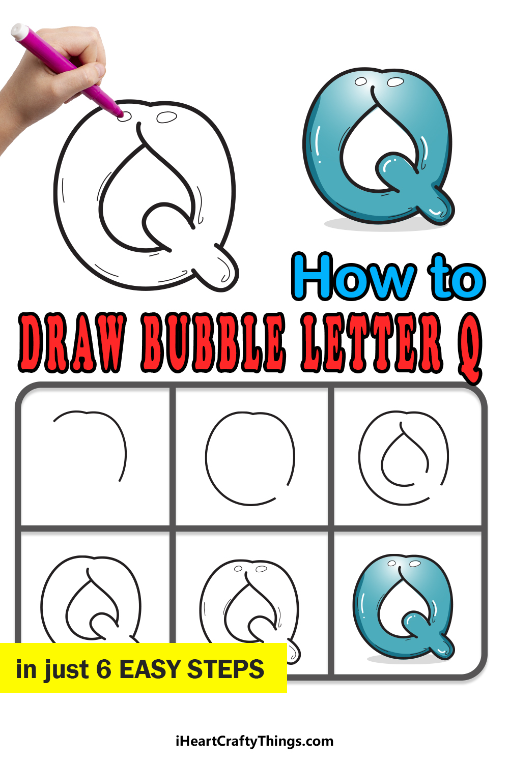 How To Draw Your Own Bubble Q step by step guide