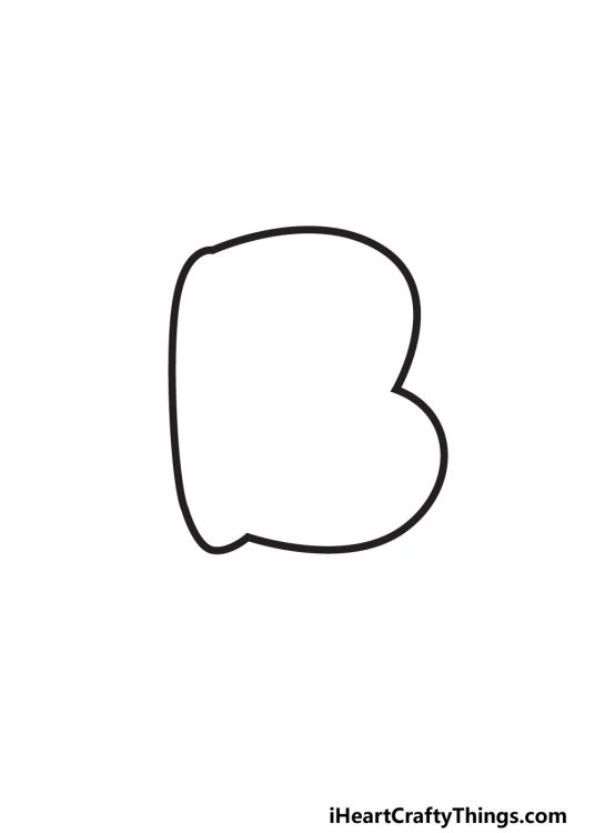 Bubble Letter B - Draw Your Own Bubble B In 6 Easy Steps