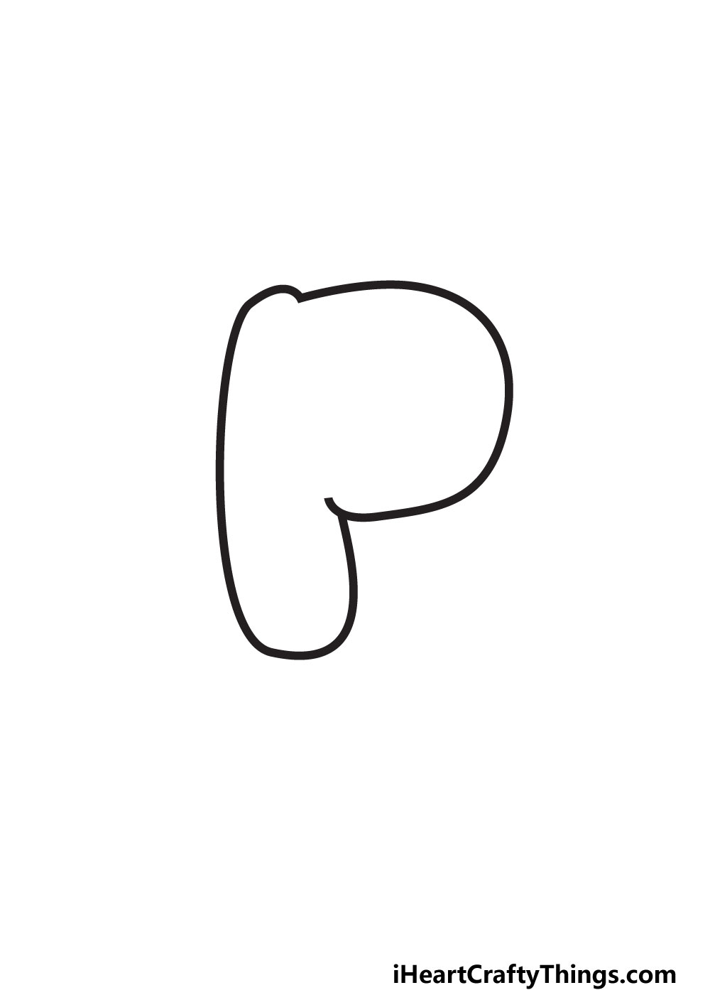 P Bubble Letter