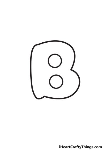 Bubble Letter B - Draw Your Own Bubble B In 6 Easy Steps