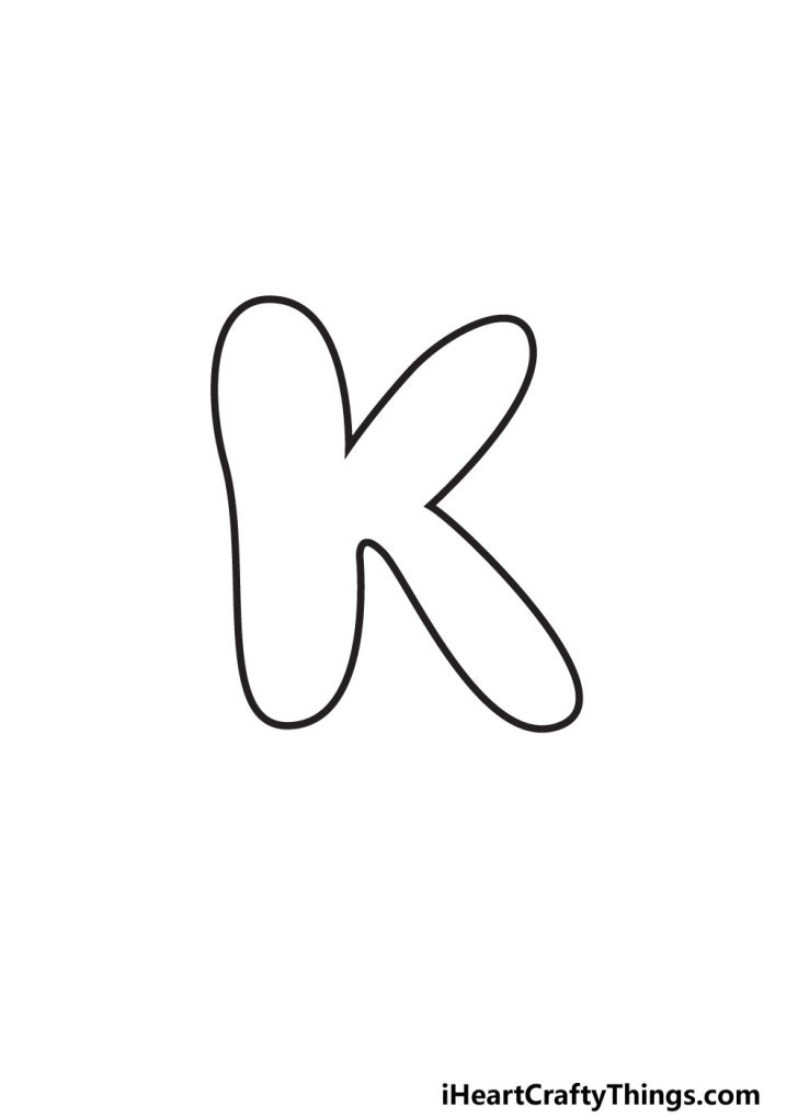 Bubble Letter K: Draw Your Own Bubble K In 6 Easy Steps