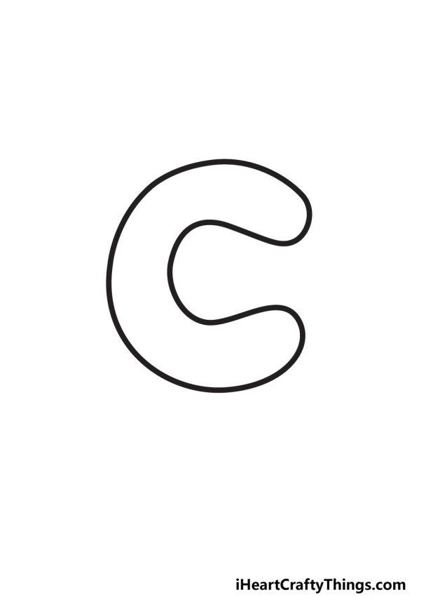 Bubble Letter C - Draw Your Own Bubble C In 6 Easy Steps