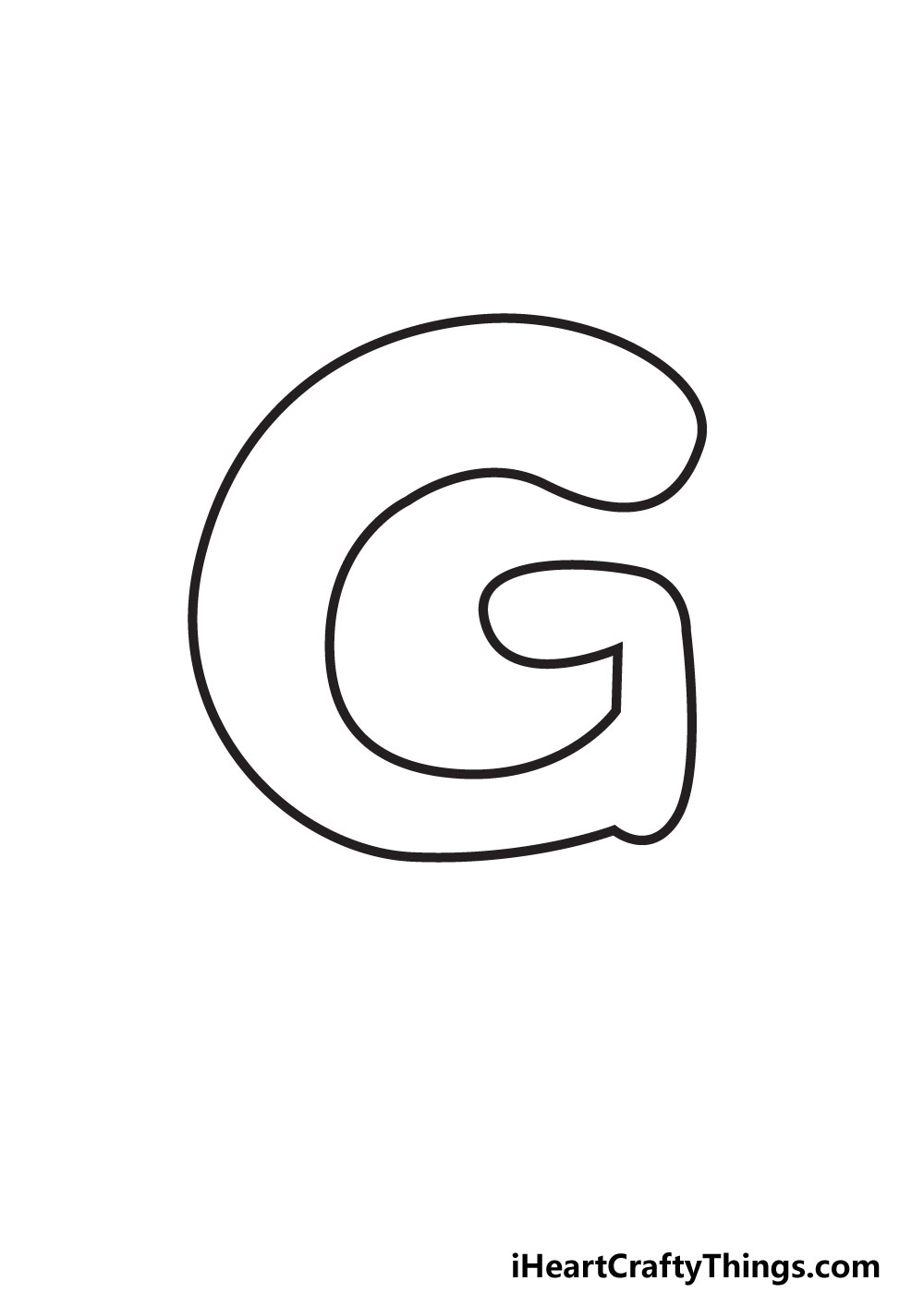 lowercase g bubble letter