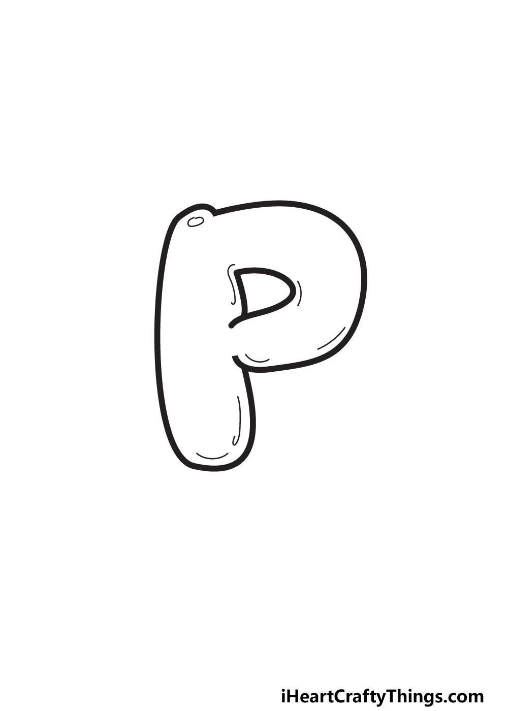 bubble letters p