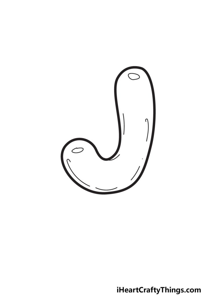 Bubble Letter J Draw Your Own Bubble J In 6 Easy Steps