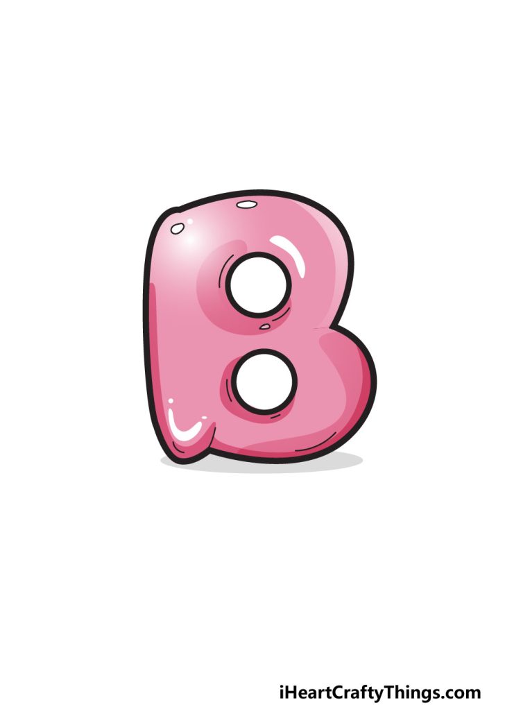 Bubble Letter B - Draw Your Own Bubble B In 6 Easy Steps