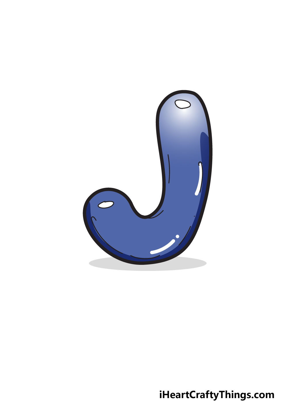 The Letter J In Bubble Letters