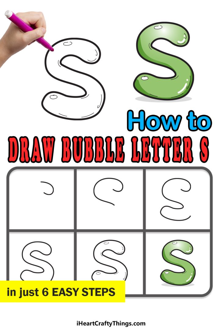 Bubble Letter S: Draw Your Own Bubble S In 6 Easy Steps