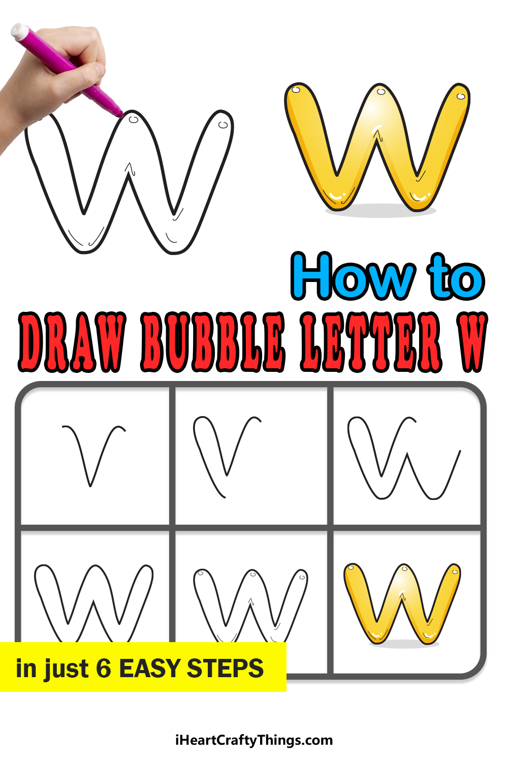 How To Draw Your Own Bubble W step by step guide