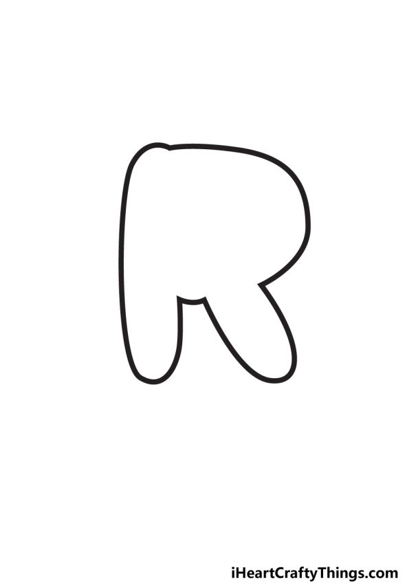 Bubble Letter R: Draw Your Own Bubble R In 7 Easy Steps