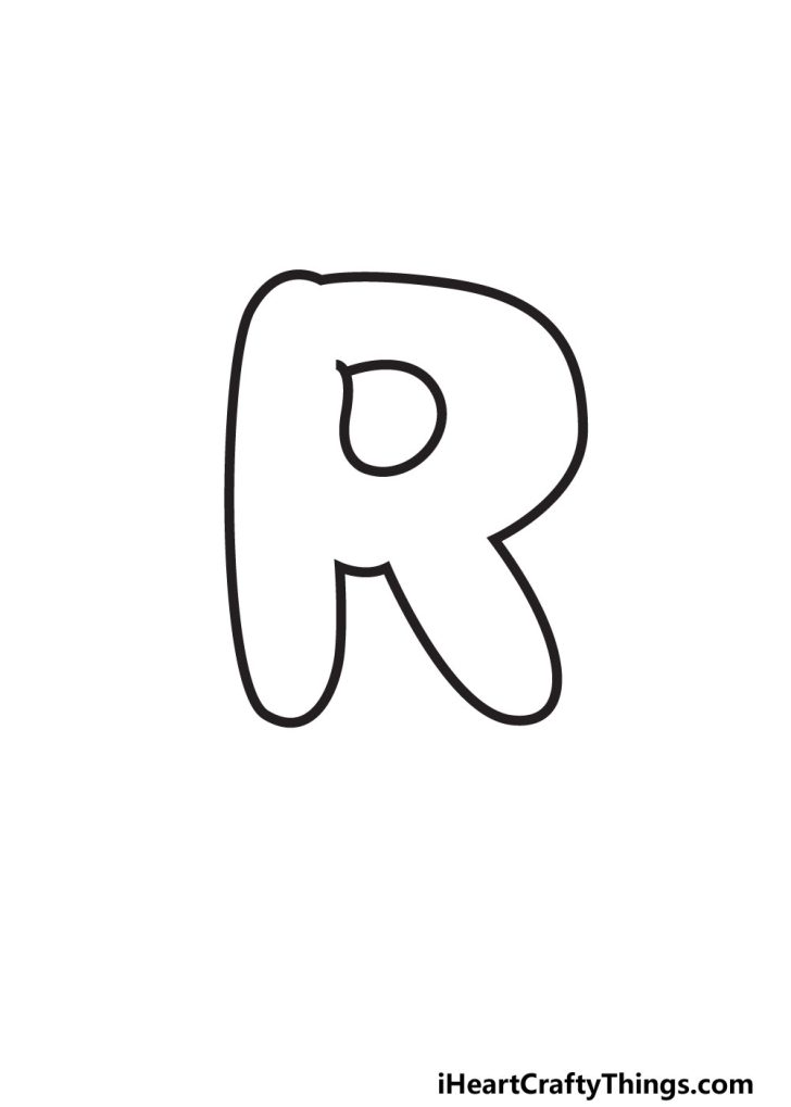 Bubble Letter R: Draw Your Own Bubble R In 7 Easy Steps