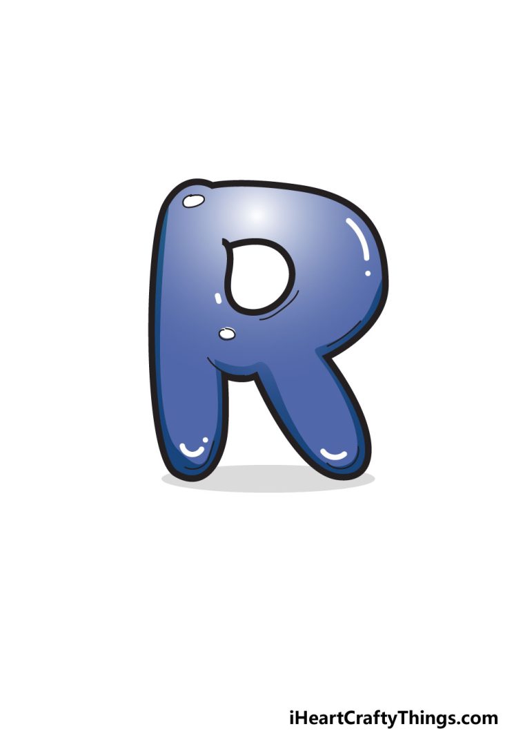 Bubble Letter R Draw Your Own Bubble R In 7 Easy Steps