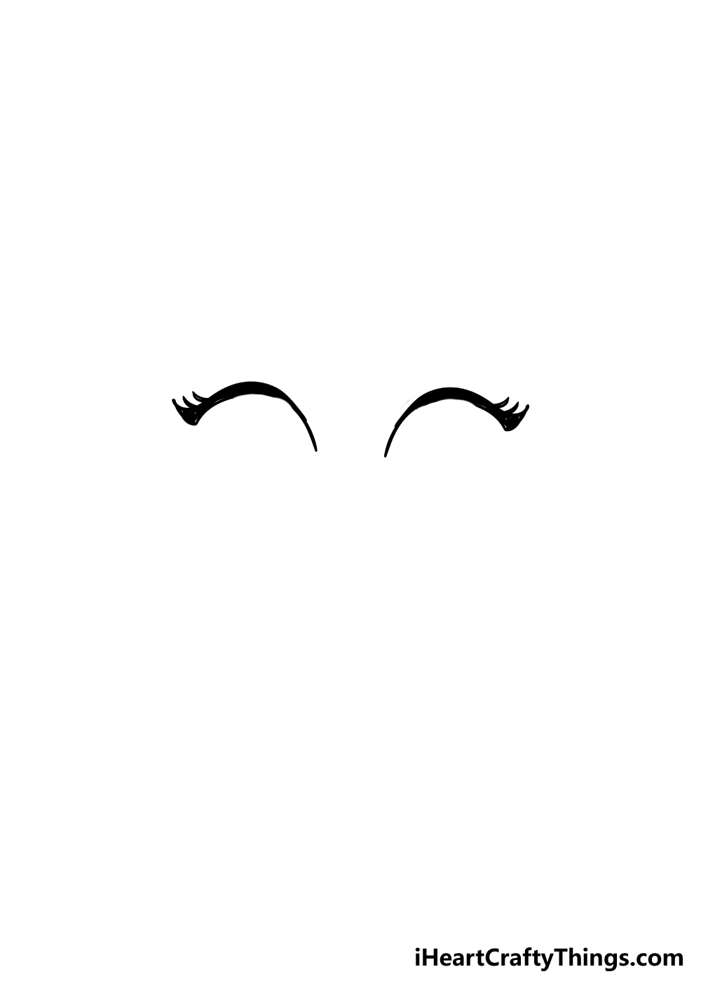 how to draw anime eyelashes