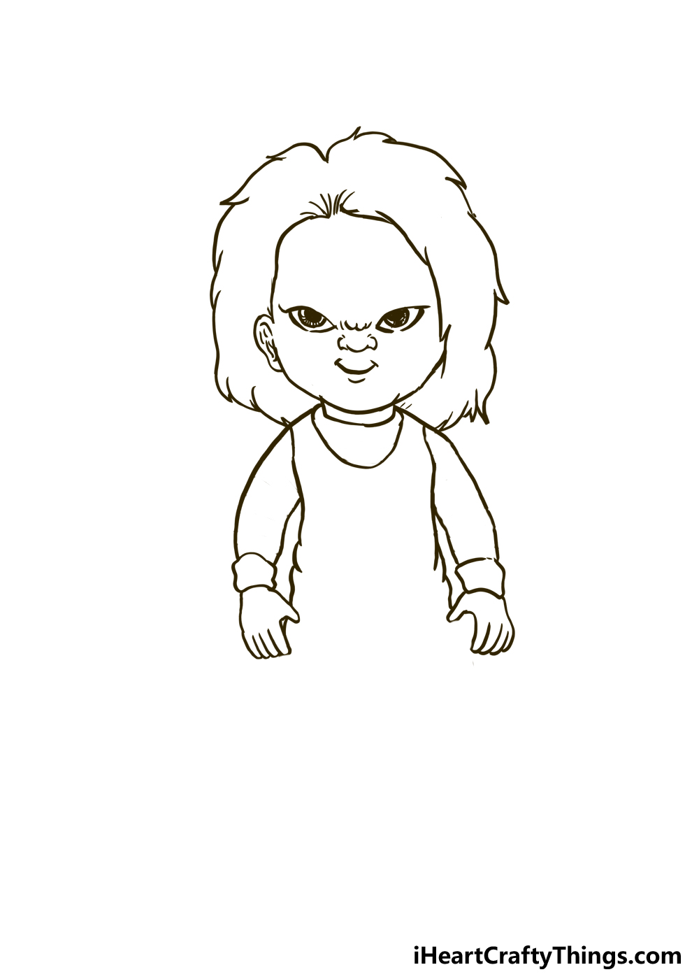How to Draw Chucky step 3