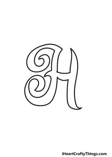 Fancy Letter H: Draw Your Own Fancy Letter H In 6 Easy Steps
