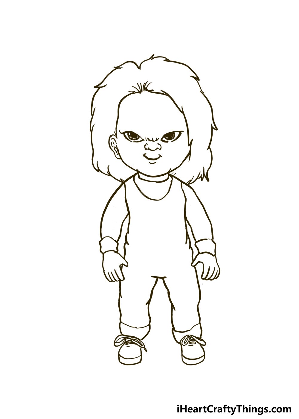 How to Draw Chucky step 4