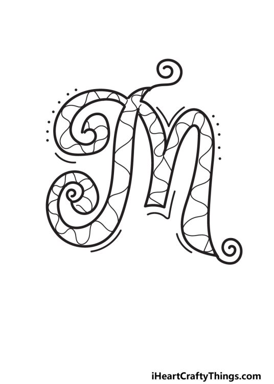 Fancy Letter M: Draw Your Own Fancy Letter M In 6 Easy Steps