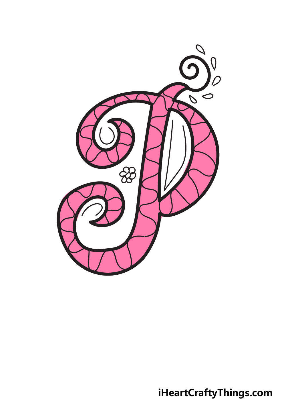 fancy cursive p