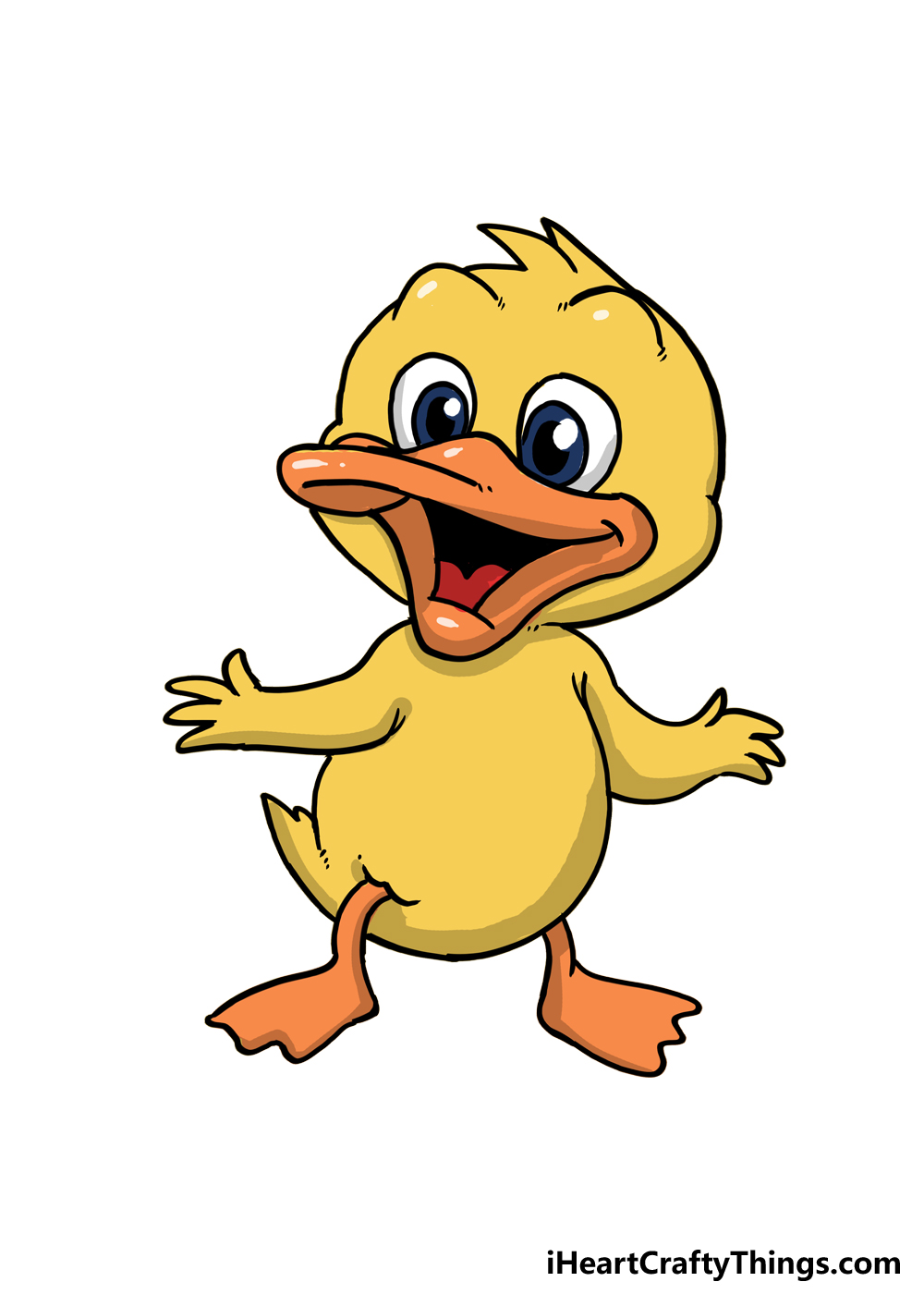 How to Draw A Cartoon Duck step 6
