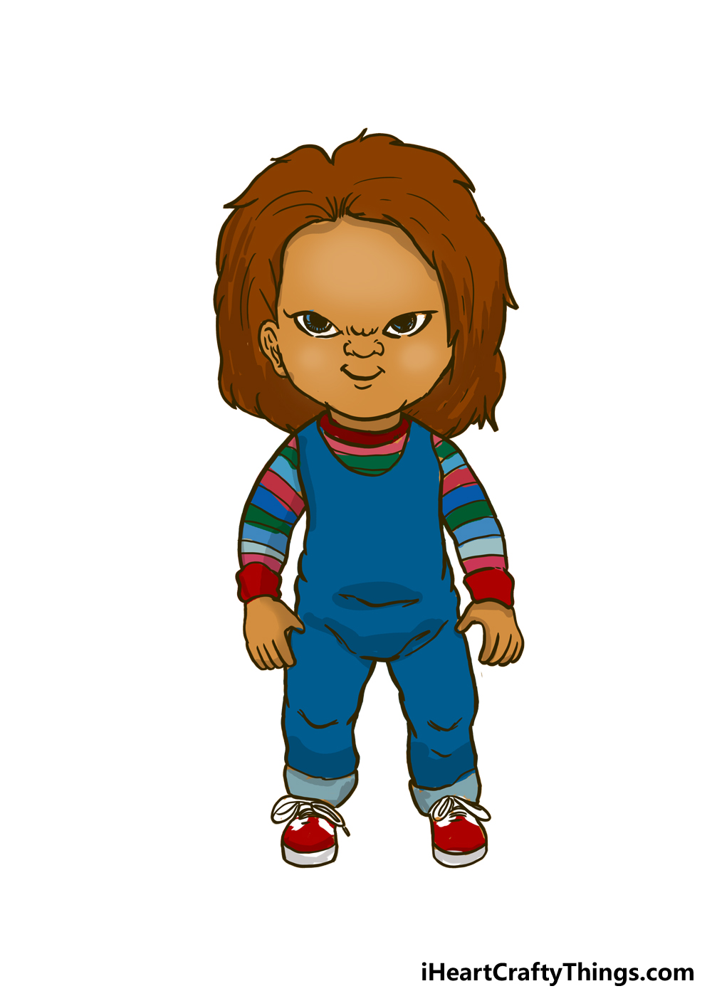 How to Draw Chucky step 6