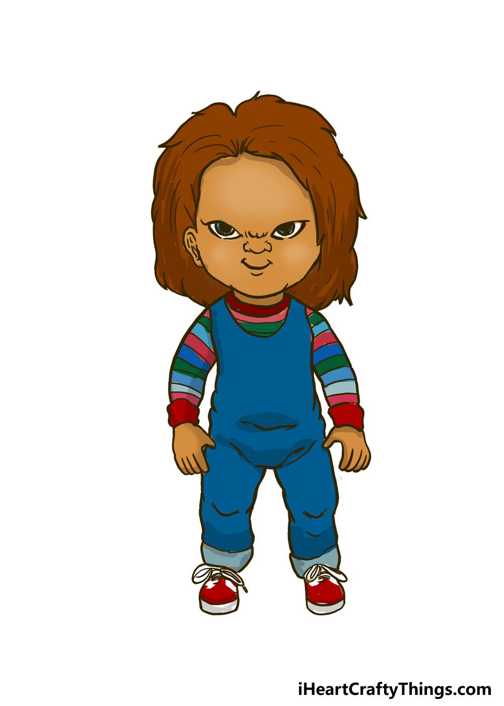 Chucky Doll Drawing Face