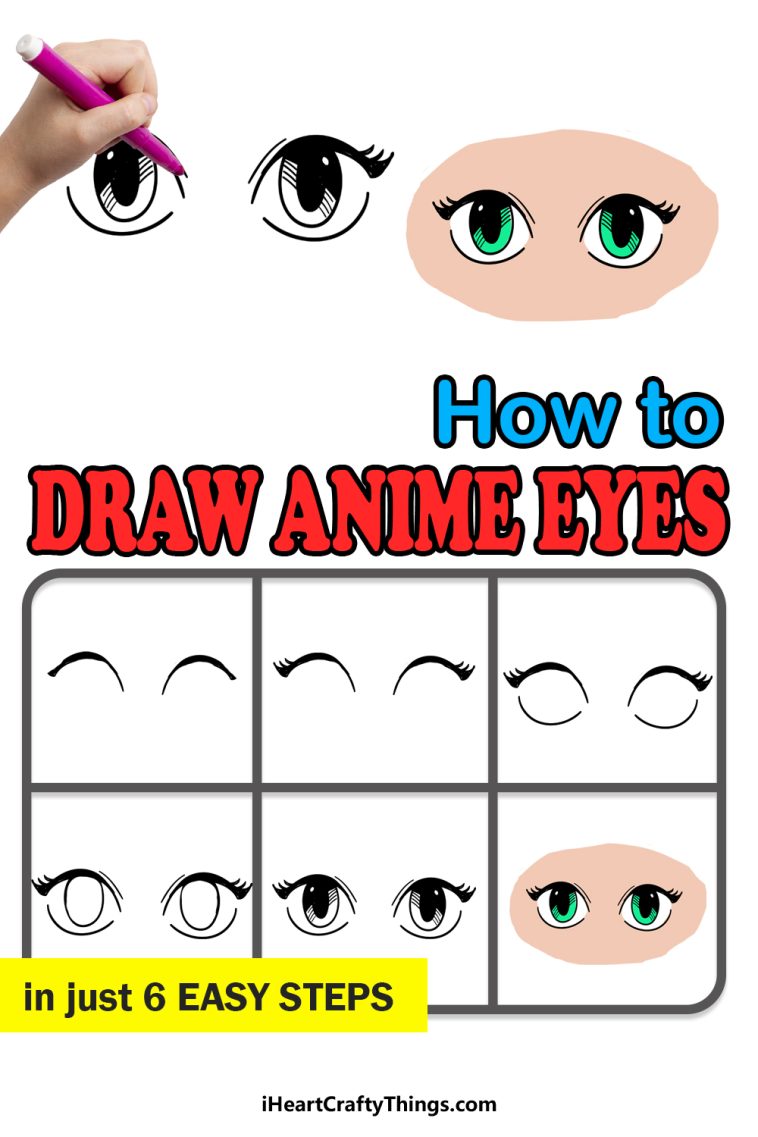 How To Draw Anime Eyes Step By Step!