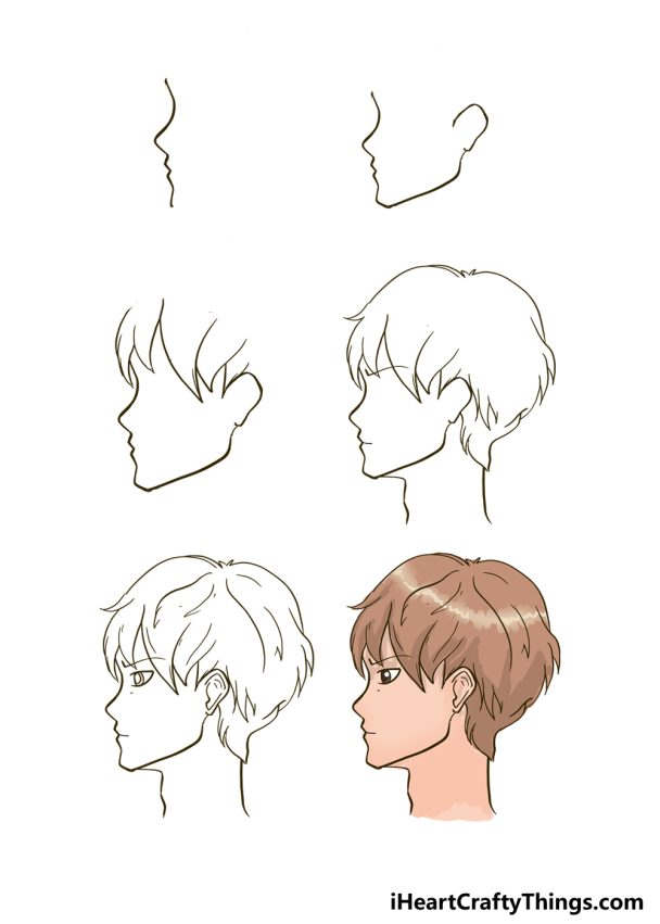 How To Draw An Anime Side Profile Step By Step!