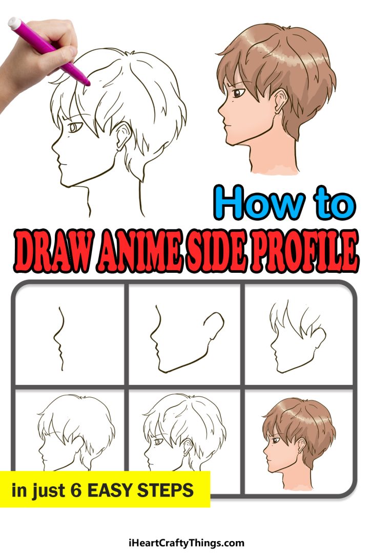 How To Draw An Anime Side Profile Step By Step!