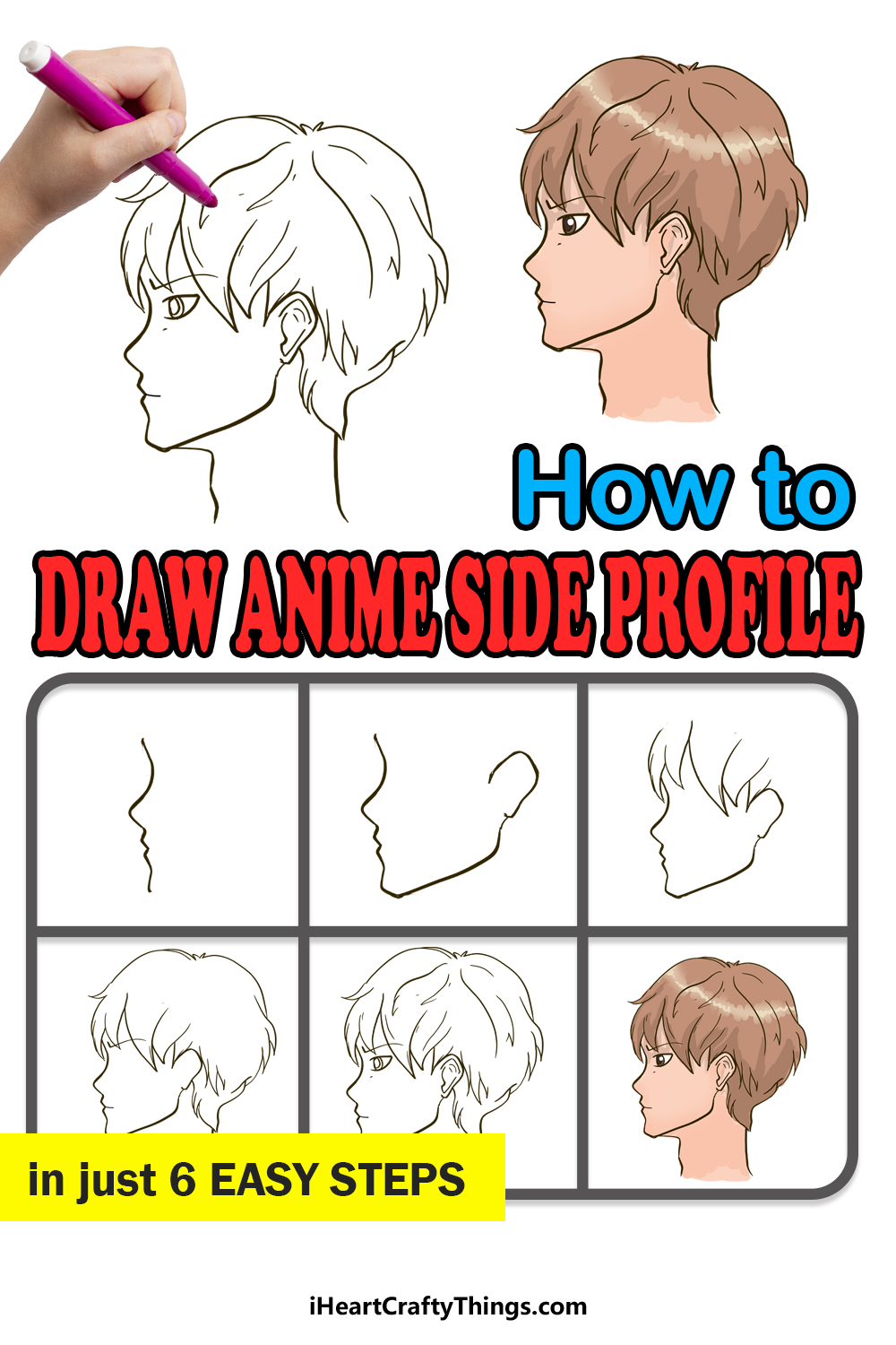 How to Draw An Anime Side Profile step by step guide