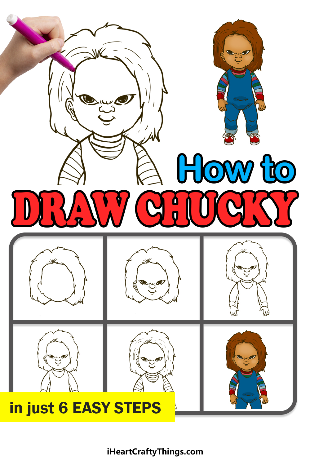 How to Draw Chucky step by step guide