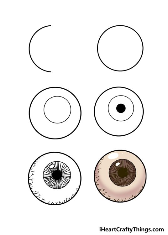 How To Draw An Eyeball Step By Step!