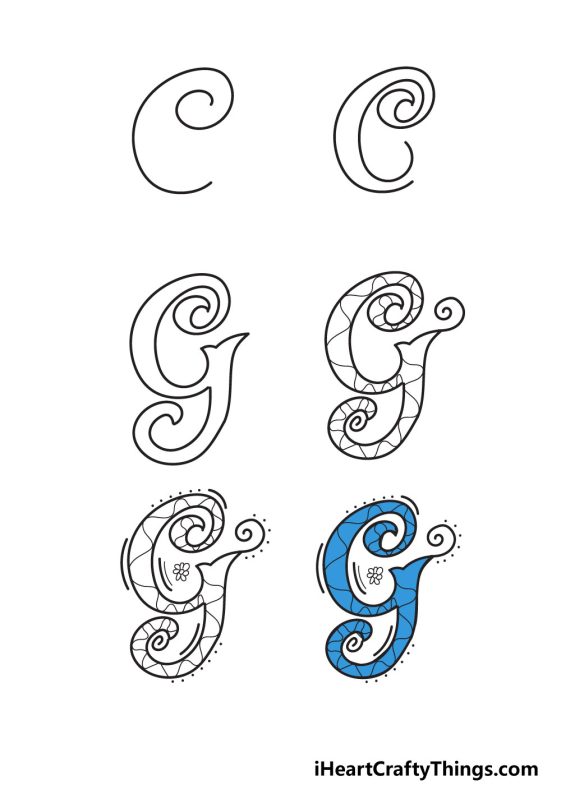 Fancy Letter G Draw Your Own Fancy Letter G In 6 Easy Steps