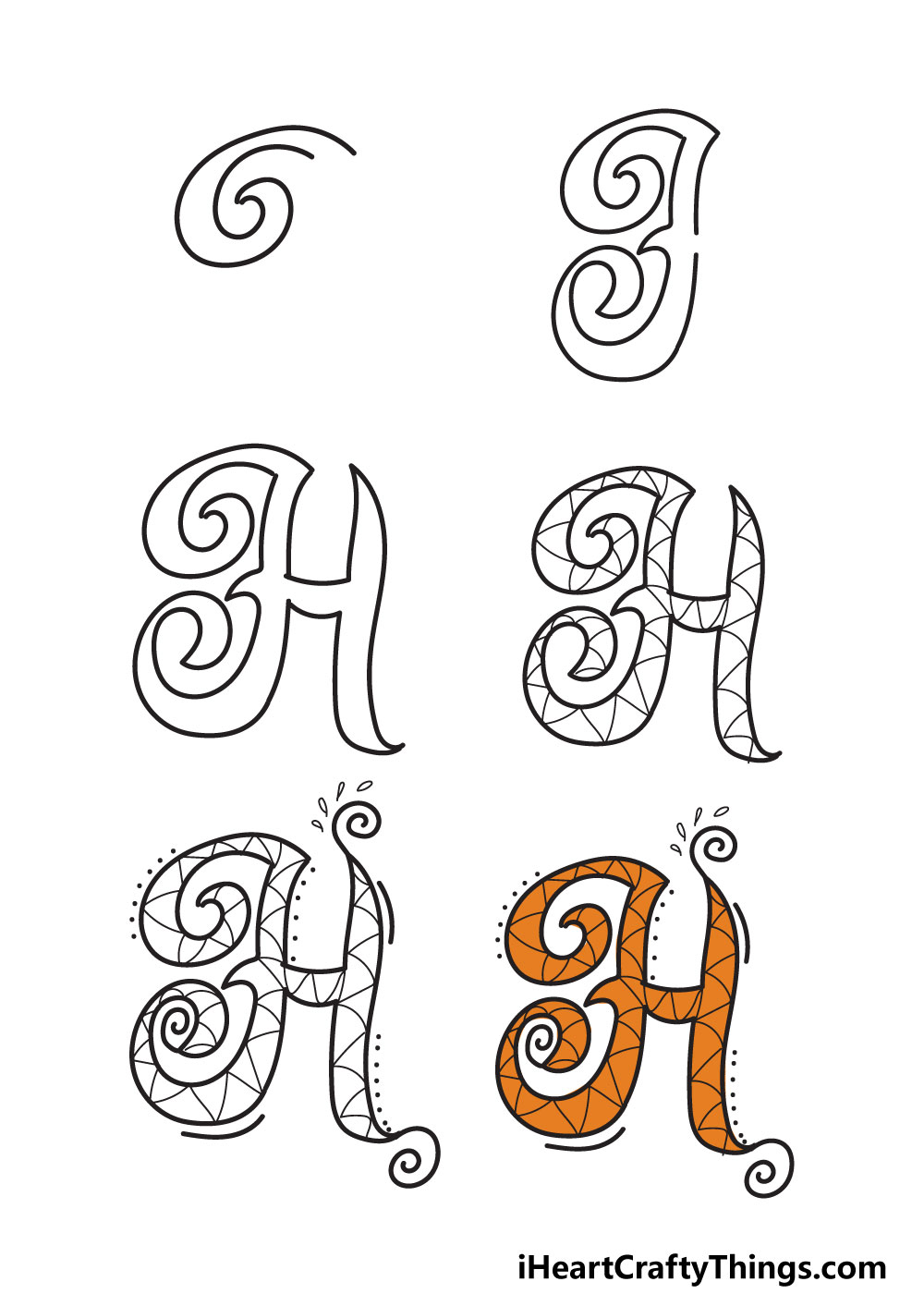 How To Draw Your Own Fancy H