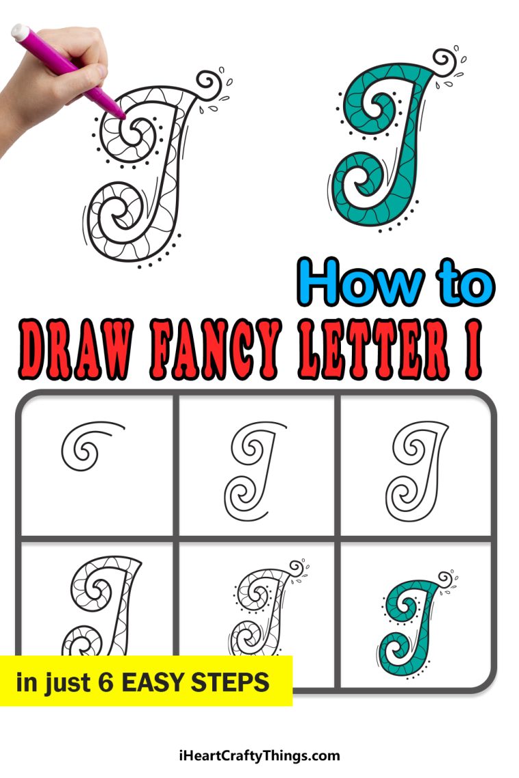 Fancy Letter I: Draw Your Own Fancy Letter I In 6 Easy Steps